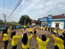 Warga Antusias Ikuti Senam Sehat Bersama IKWI Lamteng Peringati HUT ke-64