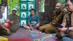 Camat Terusan Nunyai Kunjungan ke Rumah Keluarga Balita Penderita Jantung Bocor